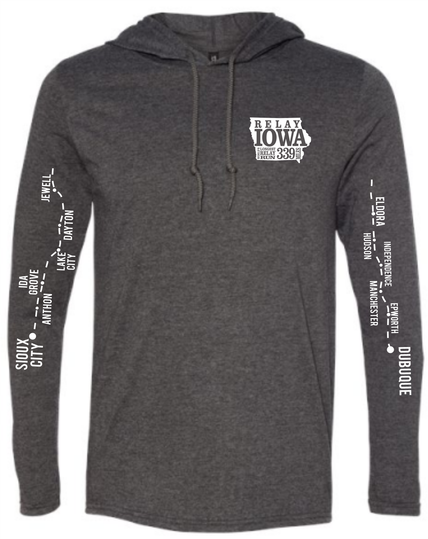 Long Sleeve Hoodie Tee - Dark Heather
