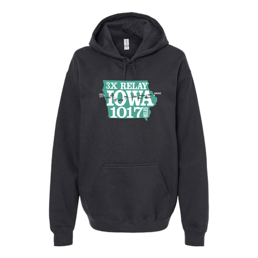Relay Iowa 3X Runner Tee - 1017 MILES BLACK Hoodie